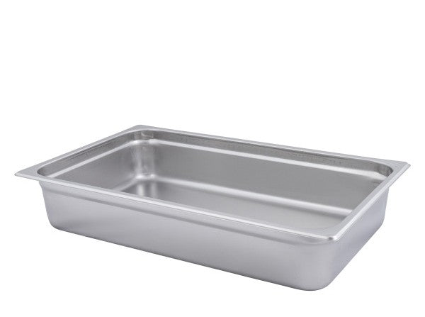 Adcraft 22F4 Deli Pan, Full Size, 4 Inch Deep, 22Ga, Stainless Steel