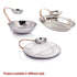 Elegant stainless steel interior and copper exterior chip platter