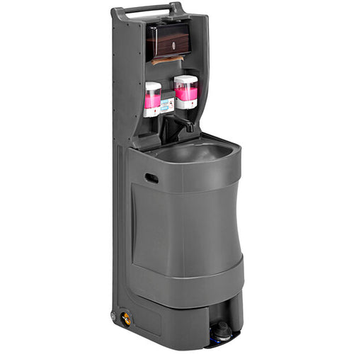 Cambro 18 Gallon Mobile Hand Wash Station - Charcoal Gray