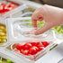 Cambro Camwear One Eighth Size Food Pan Lid with Handle and Spoon Notch Clear ( Case of 6 )