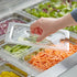 Cambro Camwear Quarter Size Food Pan Lid with Handle and Spoon Notch Clear ( Case of 6 )