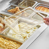 Cambro H Pan Half Size High Heat Food Pan Flat Lid Amber ( Case of 6 )