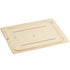 Cambro H Pan Half Size High Heat Food Pan Flat Lid Amber ( Case of 6 )