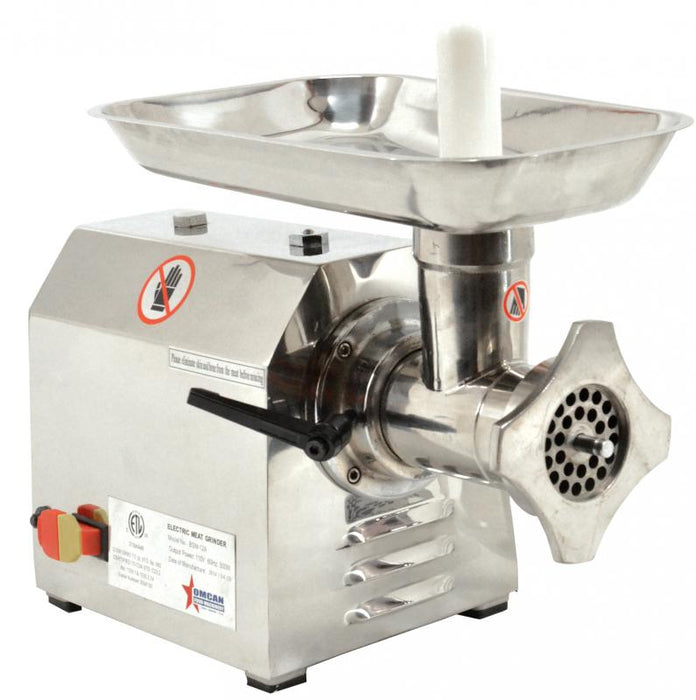 Omcan MG-CN-0012-S #12 Stainless Steel Meat grinder with 0.87 HP Motor