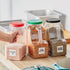 160 oz. Rectangular Plastic Spice Container with white lid