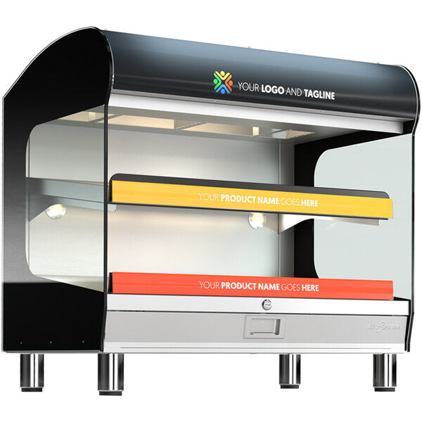 Alto-Shaam HSM-36/2S/T Countertop Halo Heat® Heated Shelf Merchandiser