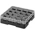 Cambro Camrack 16 Compartment Glass Rack with 4 1/2 Inch Compartments ( Case of 5 )