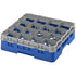 Cambro Camrack 16 Compartment Glass Rack with 4 1/2 Inch Compartments ( Case of 5 )