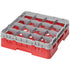Cambro Camrack 16 Compartment Glass Rack with 4 1/2 Inch Compartments ( Case of 5 )