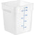 Choice 18 Qt. Translucent Square Polypropylene Food Storage Container