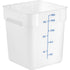 Choice 18 Qt. Translucent Square Polypropylene Food Storage Container