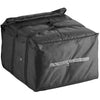 CaterGator Dash Insulated Pizza Delivery Bag Black Soft-Sided Heavy-Duty Nylon 22 1/2" x 22 1/2" x 14" - Holds Up To (6) 16", (5) 18", or (4) 20" Pizza Boxes
