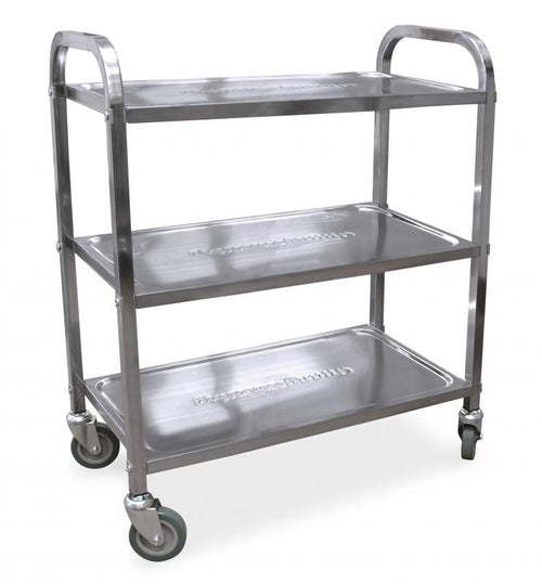 Omcan 24418 Stainless Steel Bussing Cart with 27.25″ x 15.75″ tray size