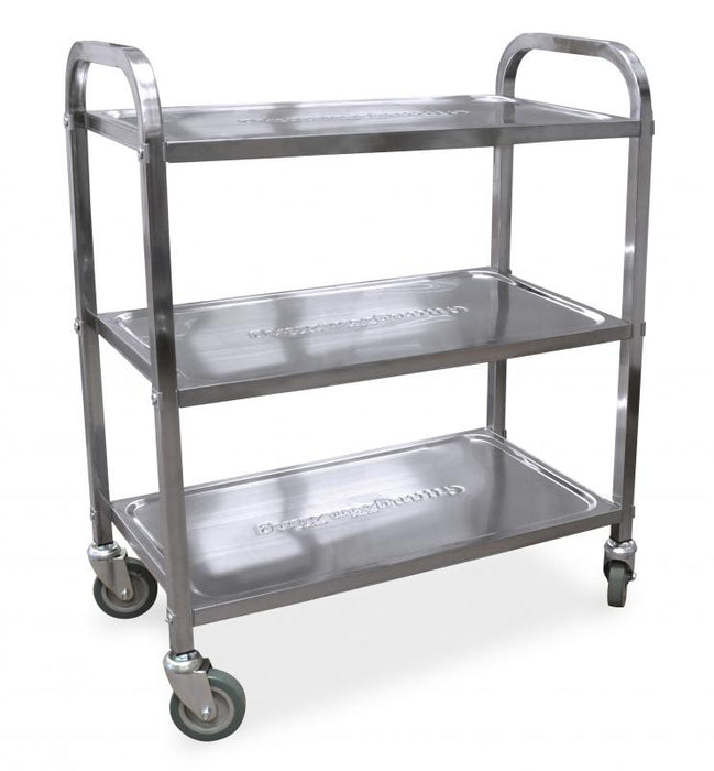 Omcan 24418 Stainless Steel Bussing Cart with 27.25″ x 15.75″ tray size