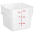 Choice 6 Qt. Translucent Square Polypropylene Food Storage Container