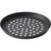 Commercial-grade perforated pizza pan for crispy crust baking