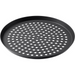 LloydPans nonstick perforated pizza pan used in commercial oven