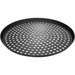 Commercial-grade perforated pizza pan for crispy crust baking