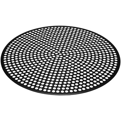 Round pizza baking disk with 40% airflow design