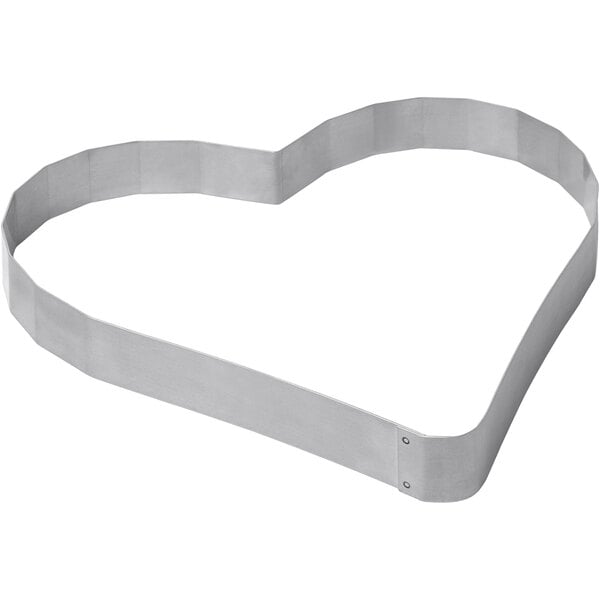 Stainless steel heart-shaped cake ring from LloydPans