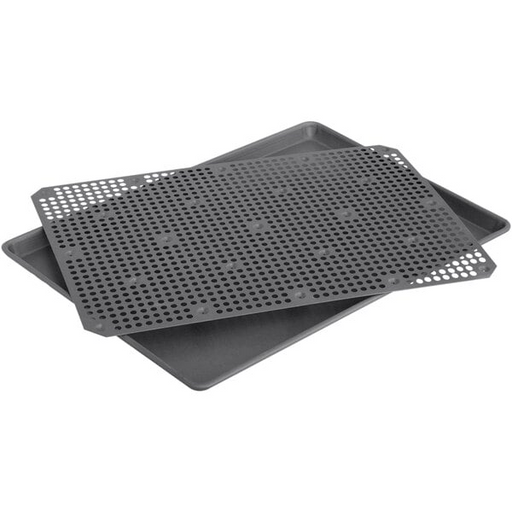 Aluminum roaster tray and perforated disk by LloydPans
