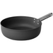 Non-stick aluminum sauce pan with ergonomic cool grip handle