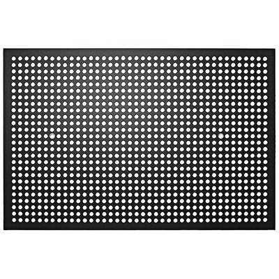 Rectangular pizza baking disk with 40% airflow perforations