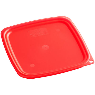 Cambro FreshPro 6 and 8 Quart Easy Seal Cover Translucent Red ( Case of 6 )