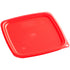 Cambro FreshPro 6 and 8 Quart Easy Seal Cover Translucent Red ( Case of 6 )