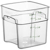 Cambro FreshPro 4 Quart Camwear Square Food Storage Container Clear ( Case of 6 )