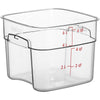 Cambro FreshPro 6 Quart Camwear Square Food Storage Container Clear ( Case of 6 )