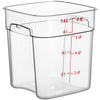 Cambro FreshPro 8 Quart Camwear Square Food Storage Container Clear ( Case of 6 )