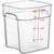 Cambro FreshPro 8 Quart Camwear Square Food Storage Container Clear ( Case of 6 )