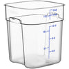 Cambro FreshPro 18 Quart Camwear Square Food Storage Container Clear ( Case of 6 )