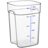 Cambro FreshPro 22 Quart Camwear Square Food Storage Container Clear ( Case of 6 )
