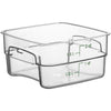 Cambro FreshPro 2 Quart Camwear Square Food Storage Container Clear ( Case of 6 )