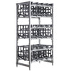 Cambro Camshelving Premium #10 Can Rack Starter Unit – 24" x 36" x 72" – Speckled Gray