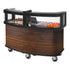 Cambro Commercial Mobile Vending Cart with Safety Sneeze Guard, Five Food Pan Wells and Customizable Display Panel