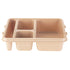 Cambro Camwear 9 x 14 Four Compartment Deep Meal Delivery Tray ( Case of 24 )