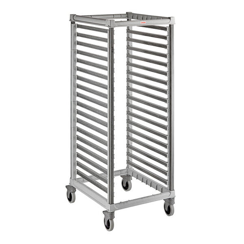 Cambro GN 2/1 Commercial Mobile Polymer Sheet Pan Rack with Heavy Duty Casters