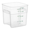 Cambro FreshPro 4 Quart Square Food Storage Container Translucent ( Case of 6 )