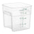 Cambro FreshPro 4 Quart Square Food Storage Container Translucent ( Case of 6 )