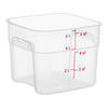 Cambro FreshPro 6 Quart Square Food Storage Container Translucent ( Case of 6 )