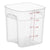 Cambro FreshPro 8 Quart Square Food Storage Container Translucent ( Case of 6 )