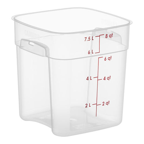 Cambro FreshPro 8 Quart Square Food Storage Container Translucent ( Case of 6 )