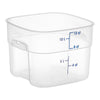 Cambro FreshPro 12 Quart Square Food Storage Container Translucent ( Case of 6 )