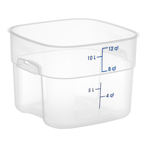 Cambro FreshPro 12 Quart Square Food Storage Container Translucent ( Case of 6 )