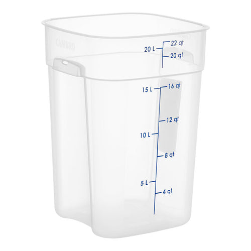 Cambro FreshPro 22 Quart Square Food Storage Container Translucent ( Case of 6 )