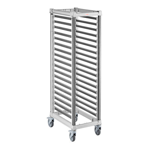 Cambro GN 1/1 Commercial Mobile Polymer Sheet Pan Rack with Heavy Duty Casters