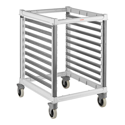 Cambro GN 2/1 Commercial Mobile Polymer Sheet Pan Rack with Heavy Duty Casters